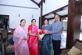 Sunetra Pawar visited MLA Rahul Kuls Home