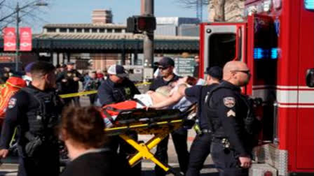 A shooting at the end of a parade to celebrate the Kansas City Chiefs' Super Bowl win left 22 people dead, including eight children. The event was the latest in the US to be marred by gun violence, following a shooting in Denver last year and a shooting near the Texas Rangers' World Series championship parade last year. Social media users posted shocking footage of police running through a crowded scene as people scrambled for cover and fled.