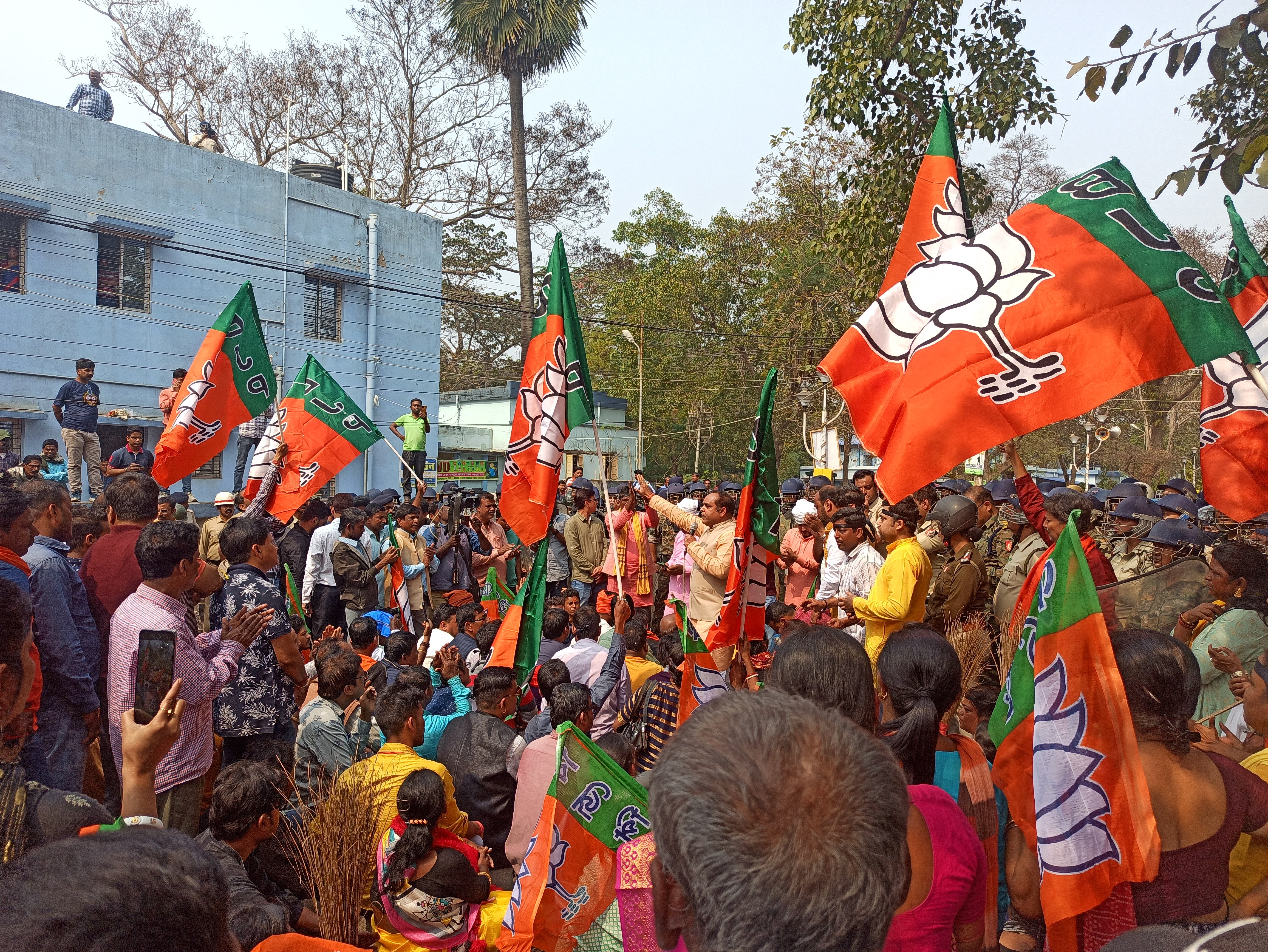 BJP Protest Rally in Midnapore