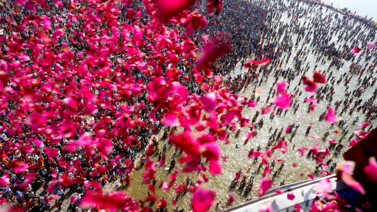 Over 2 crore devotees participated in the 'Magh Purnima Snan' at maha Kumbh Mela, with fave lakh 'Kalpvasisi' leaving after completing their rituals.