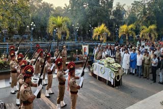 gun salute to Pratul Mukhopadhyay