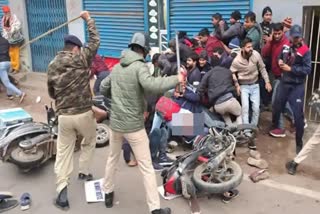 Police lathicharge students in Bihar/File