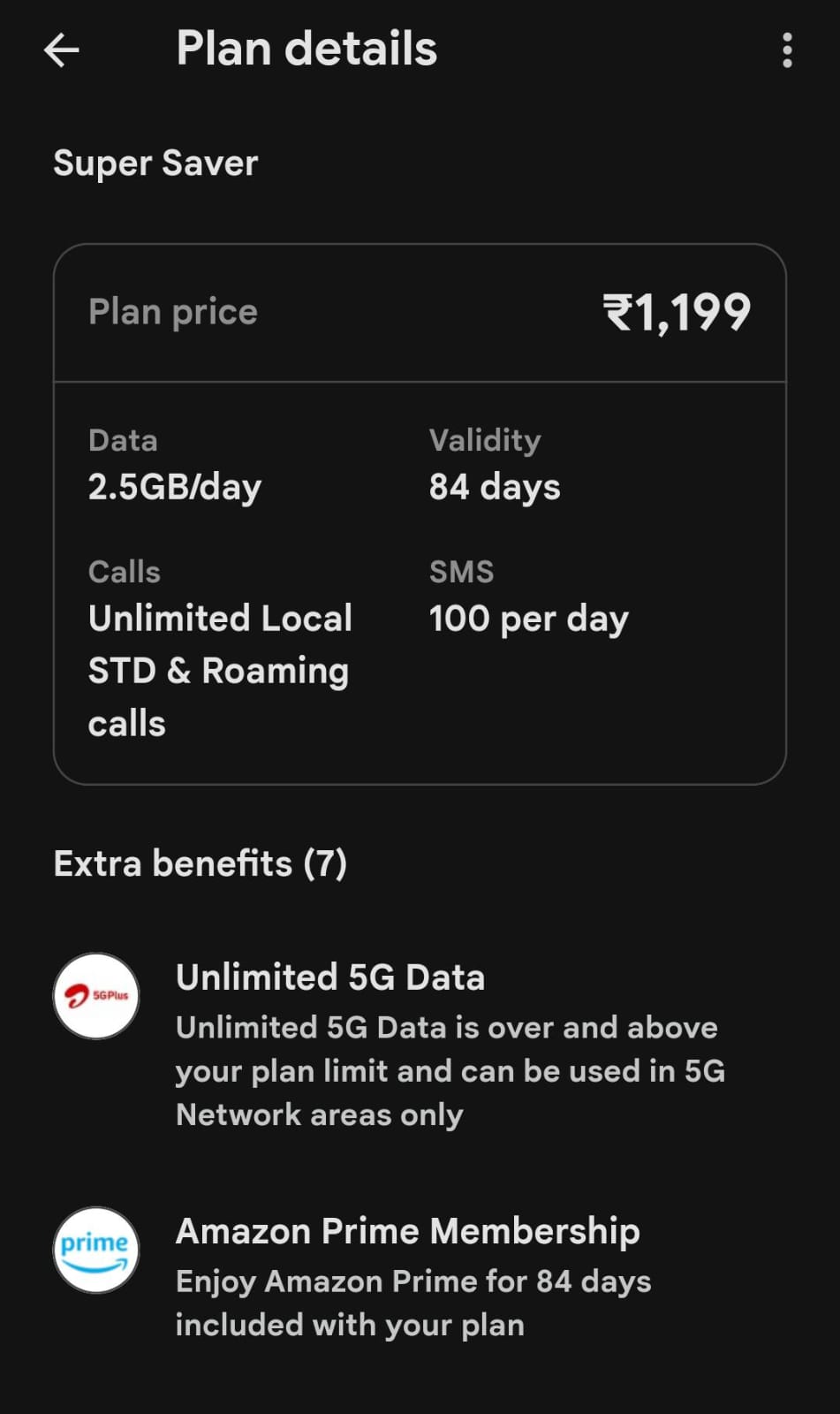 VI Airtel Recharge Plans