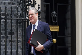 Prime Minister Sir Keir Starmer departs 10 Downing Street to attend Prime Minister's Questions at the Houses of Parliament in London, England, Wednesday, March 12, 2025.