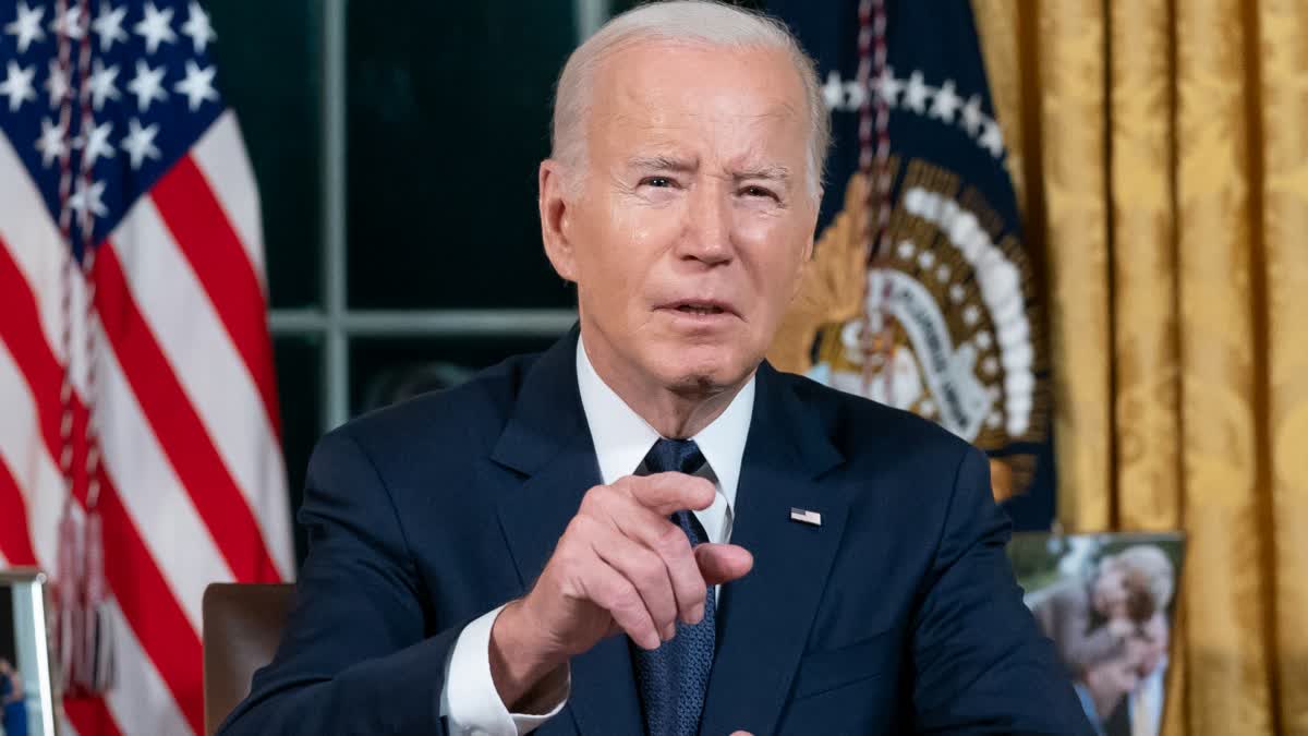 Biden says "US won't participate in any offensive action against Iran (photo IANS)