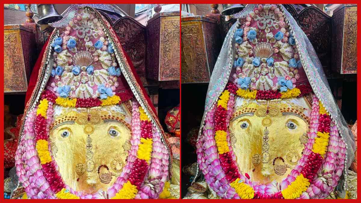 कालकाजी मंदिर में मां का किया गया विशेष श्रृंगार
