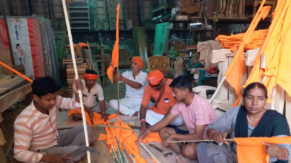 रामनवमी में 4 हजार महावीरी झंडा लगाने की तैयारी, मसौढ़ी हुआ राममय