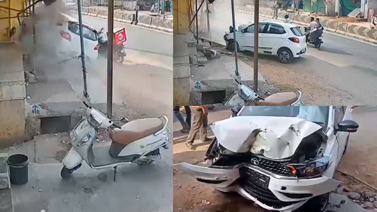 Viral video of car accident in coimbatore
