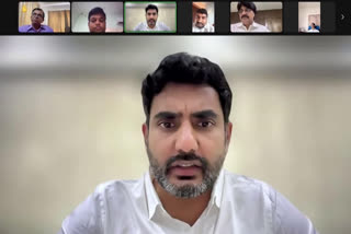 TDP Leader Nara Lokesh Zoom Meet with Doctors