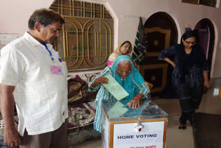 161 voters took advantage of home voting facility on the first day in Bundi district.