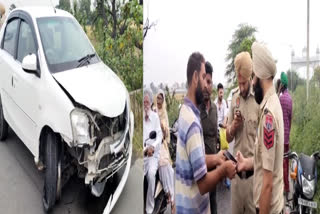 Two youths died in a road accident in Kapurthala, Both were returning from work on a motorcycle.
