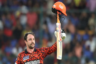 Travis Head's blistering century and Heinrich Klassen's quickfire fifty powered Sunrisers Hyderabad to break their own record of highest-ever team total as they post 286-run target against Royal Challengers Bengaluru at M Chinnaswamy Stadium here on Monday.