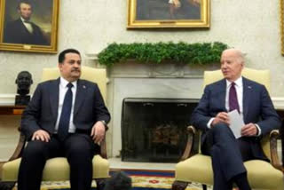 President Joe Biden met Iraq's Prime Minister, Mohammed Shia al-Sudani, at the White House to prevent escalation in Mideast hostilities following Iran's attack on Israel.