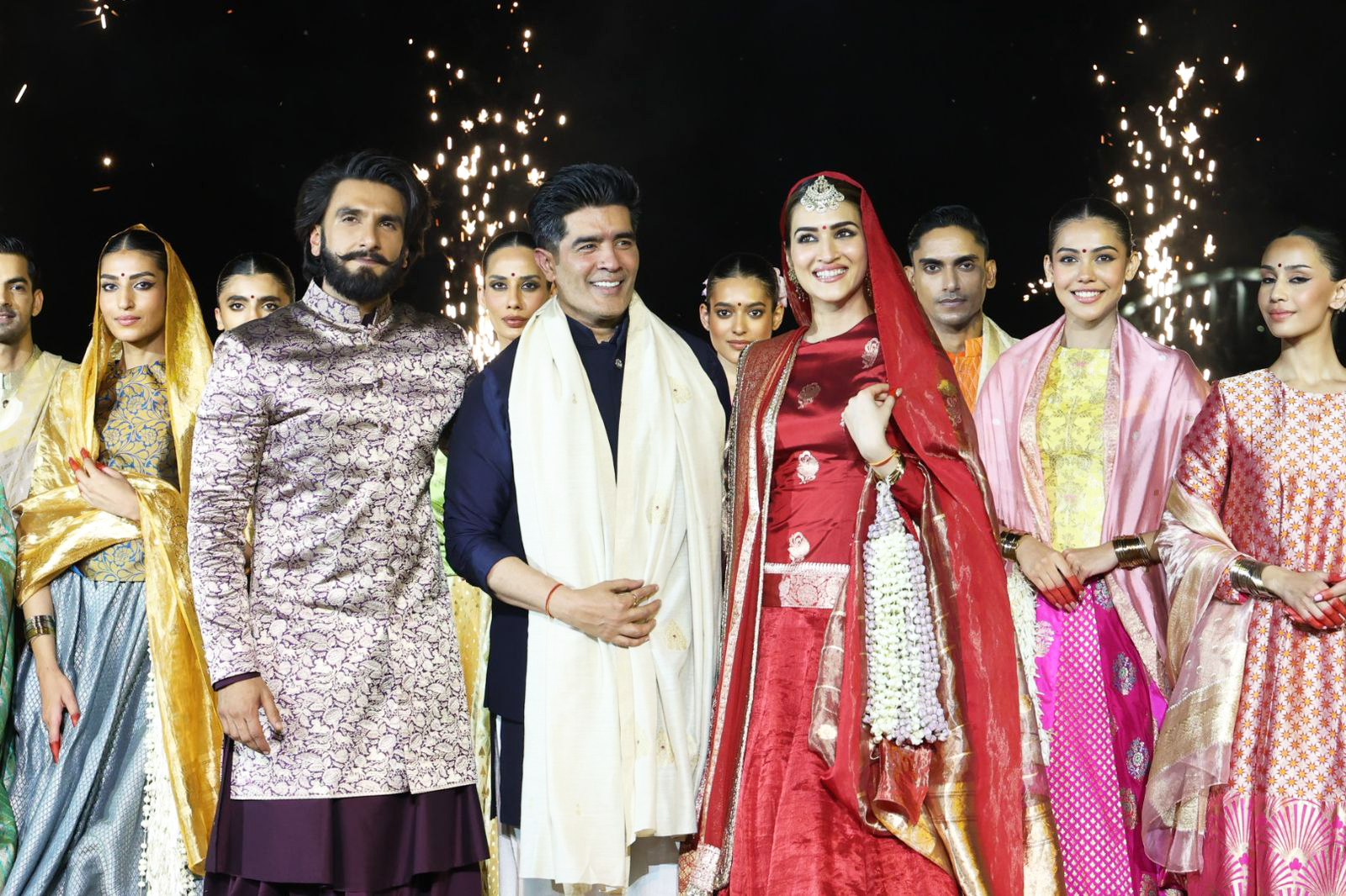 Ranveer Singh and Kriti Sanon and Manish Malhotra