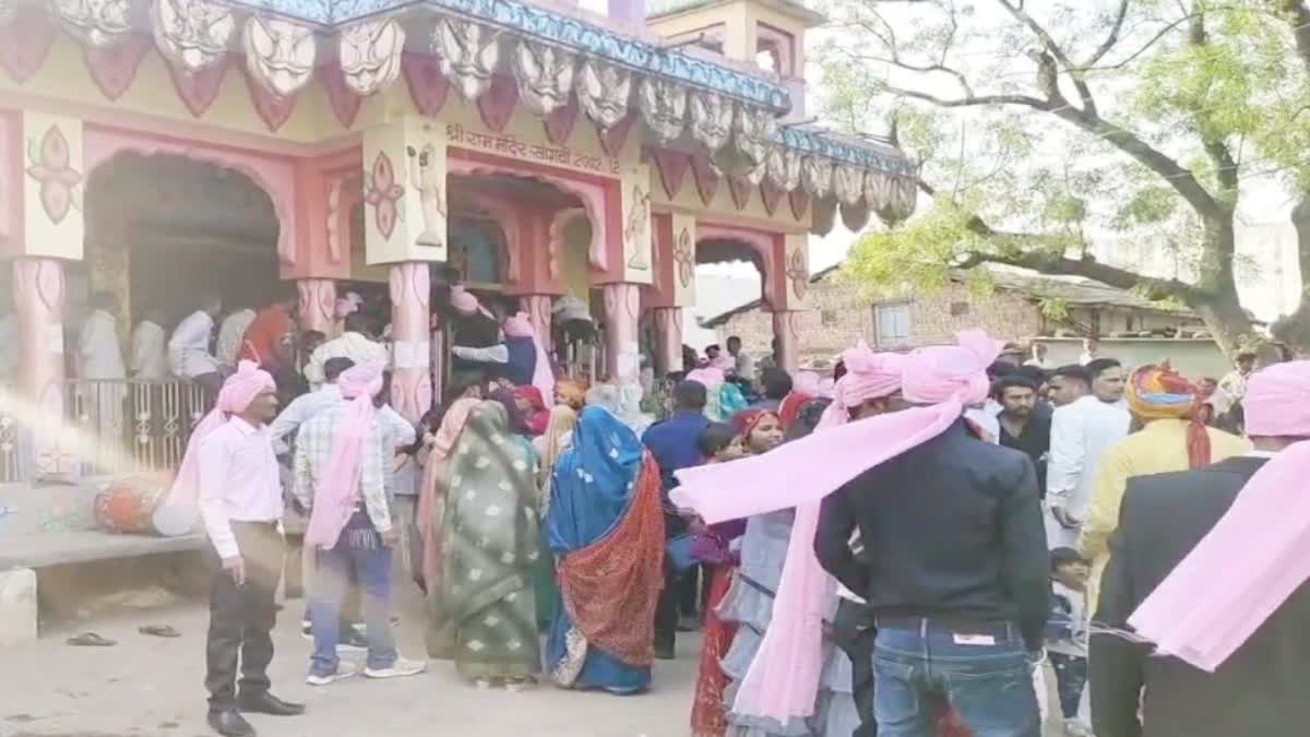 indore Dalit groom temple