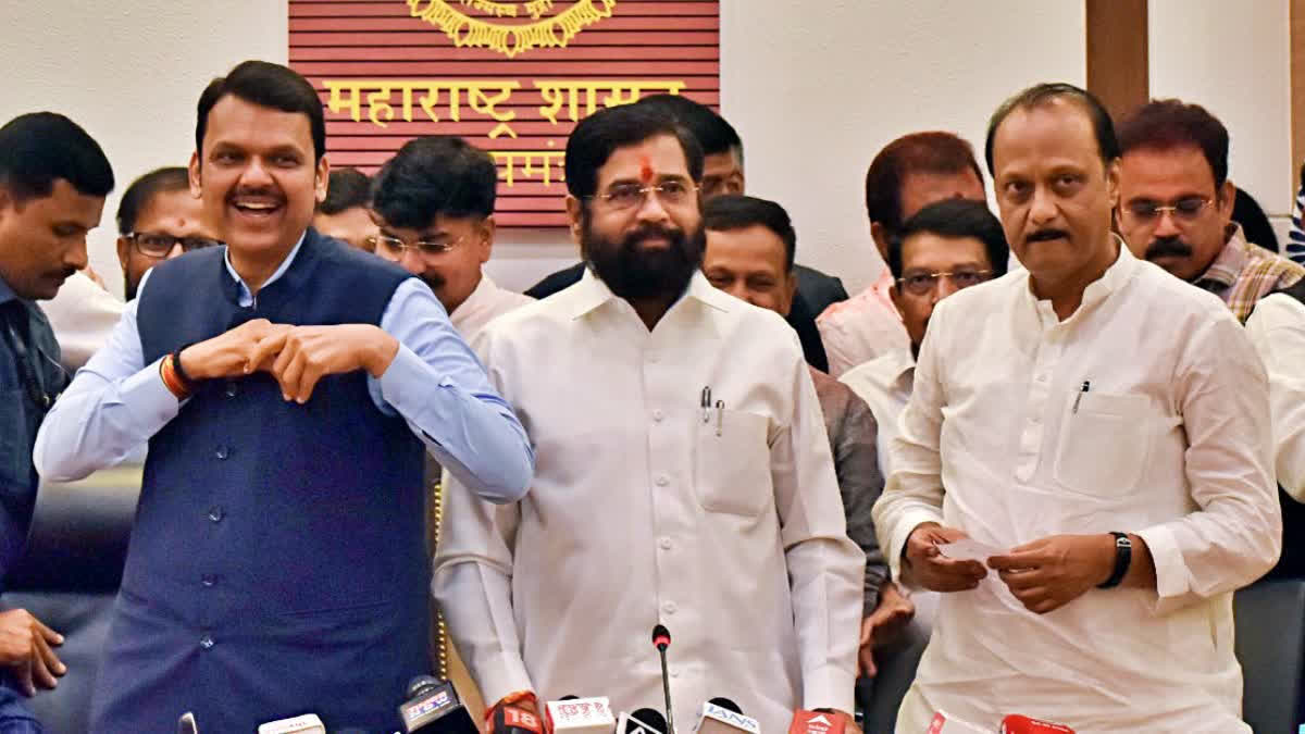 Devendra Fadnavis, Eknath Shinde, Ajit Pawar