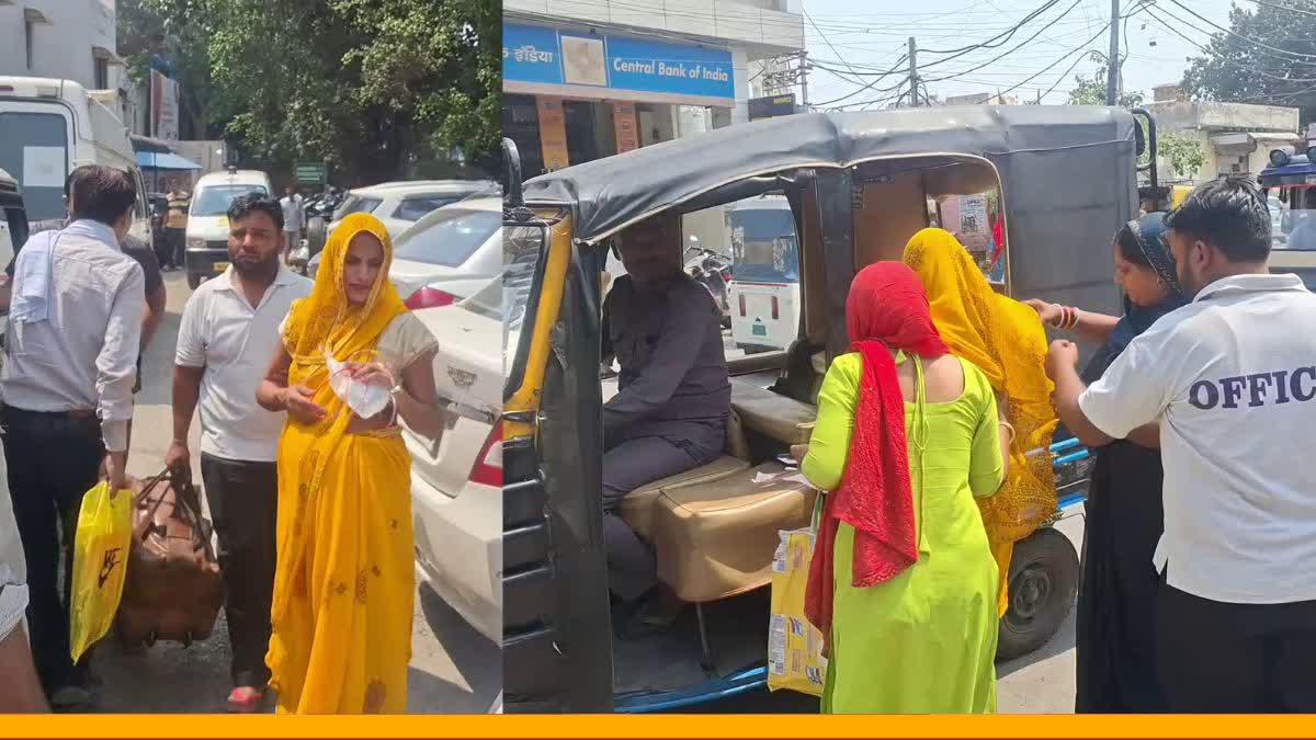 AMBULANCE STUCK IN ROHTAK HOSPITAL