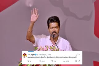 தவெக தலைவர் விஜய்