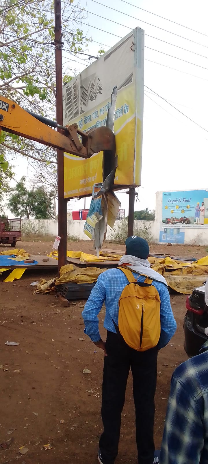 Action against illegal hoardings
