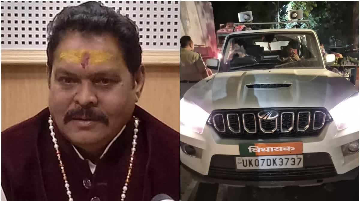 (Former MLA Suresh Rathore video with Woman Viral) Car of Former BJP MLA Seized