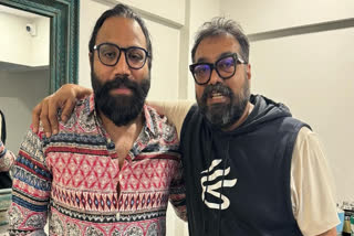 Anurag Kashyap poses with Animal director Sandeep Reddy Vanga