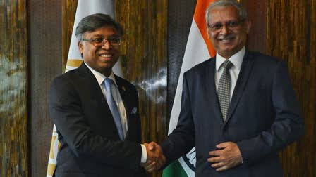 Ministry of External Affairs Secretary (East) Jaideep Mazumder (Right) and SAARC Secretary General Md. Golam Sarwar (Left).