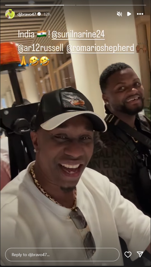 Dwayne Bravo and Romario Shepherd
