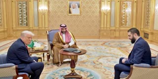 US President Donald Trump meets Syria's interim President Ahmed al-Sharaa in Saudi Arabia