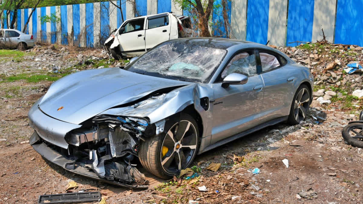 The Porsche car involved in May 19 hit and run in Pune in which two IT professionals were killed