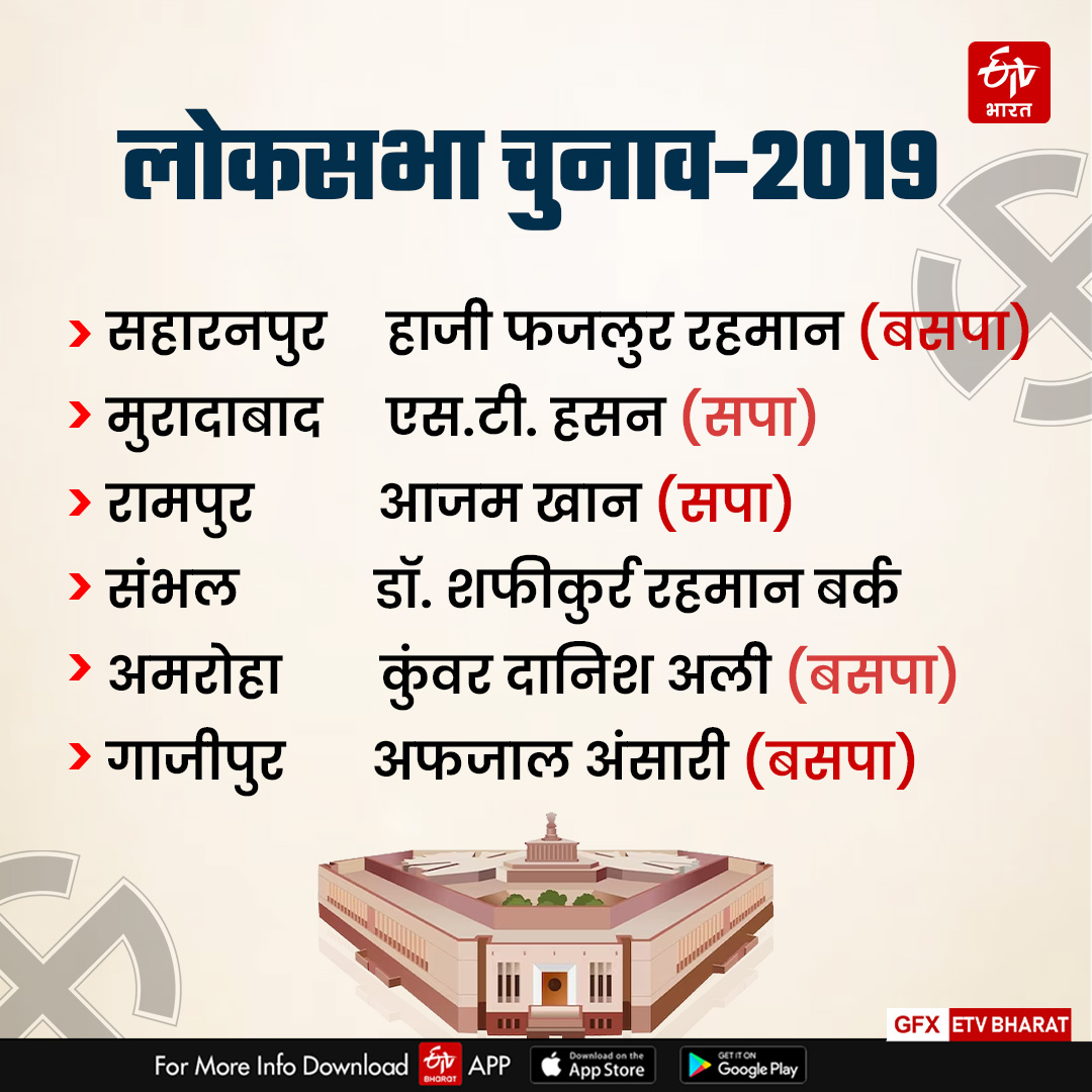 लोकसभा चुनाव 2019 में मुस्लिम सांसद.