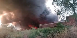 A terrible fire broke out in the scrap factory at Goindwal Sahib, the fire brigade did not reach the spot