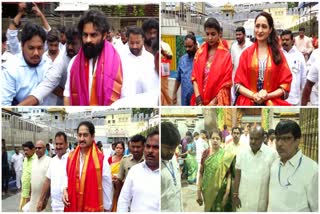 Movie Actors Visited in Tirumala Srivari Temple