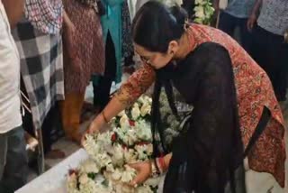 Mortal remains of Bengali victim of Kuwait fire.