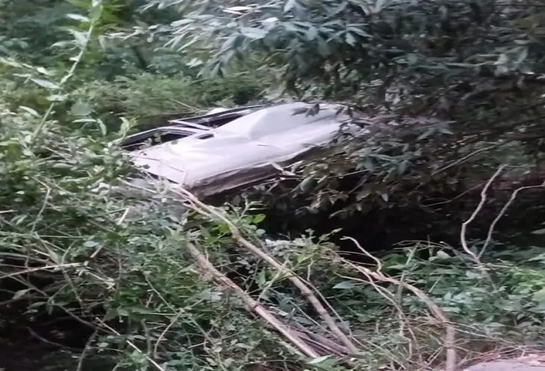 Alto Car Fell into Ditch in Nankhari Rampur