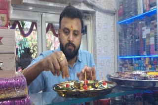 A betel shop owner in Bhubaneswar