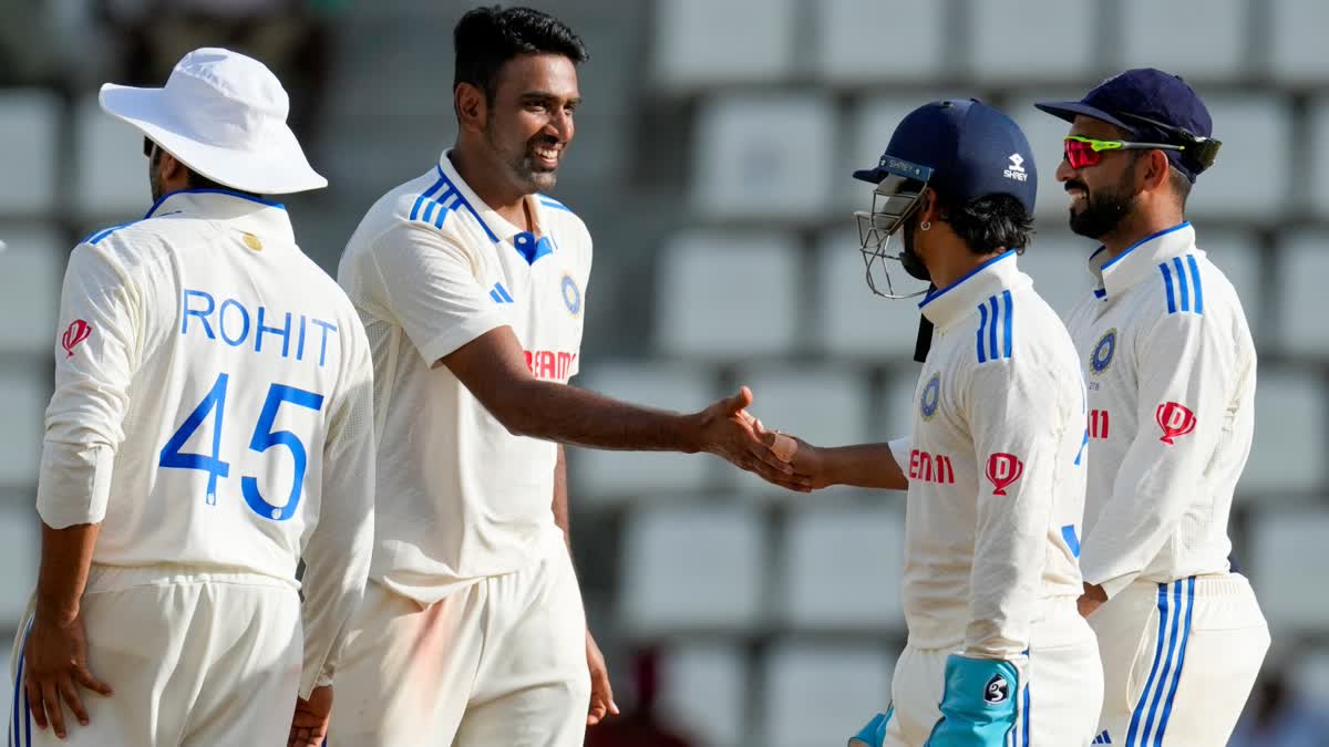 Ravichandran Ashwin feasted on West Indies wickets on a generous turning pitch to propel India to victory by an innings and 141 runs inside three days of the first test on Friday. Ashwin took 7-71 in the second innings, his best figures overseas, and 12-131 for the match.