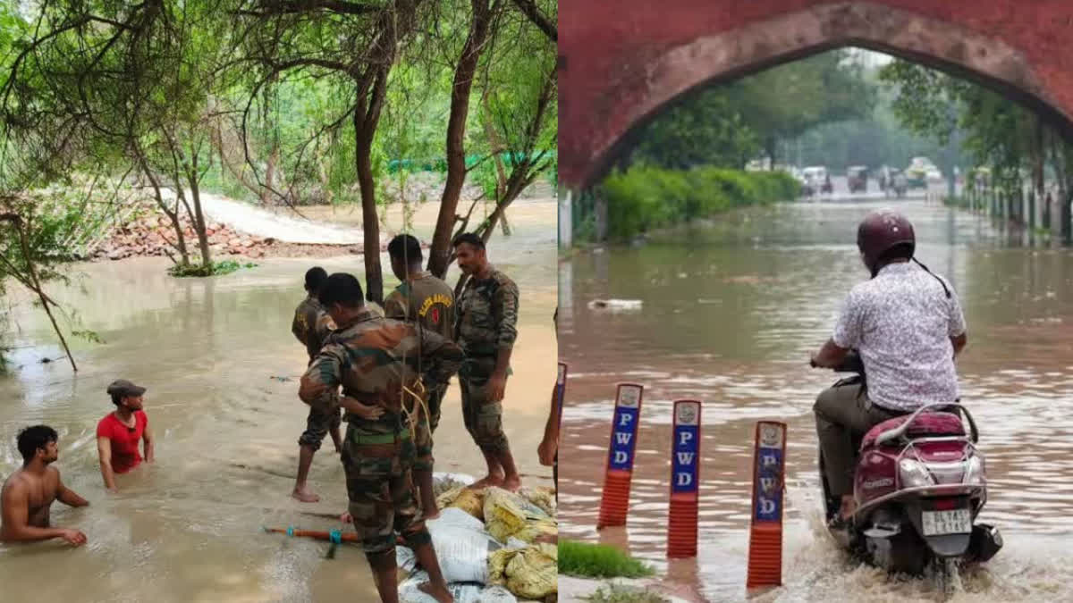 Delhi Floods: Jam gate of ITO barrage opened with the help of army engineers, water level of Yamuna is decreasing