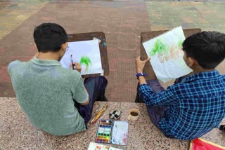 Junagadh News: ઓળખાયેલી પ્રતિભાઓને બહાર લાવવાનો આજે વિશેષ દિવસ જૂનાગઢના યુવાન ચિત્રકારોએ આપ્યો પ્રતિભાવ