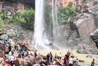 bhopal youth drowned in amargarh waterfall