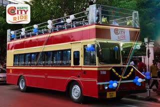 Ksrtc open double decker service  KSRTC has suspended open double decker service  KSRTC  open double decker service  day city ride  night city ride  ഓപ്പണ്‍ ഡബിള്‍ ഡക്കര്‍ ബസ് സര്‍വീസ്  തുറന്ന ഇരുനില ബസ്  കെഎസ്‌ആര്‍ടിസിയുടെ ഓപ്പണ്‍ ഡെക്ക് സര്‍വീസ്  ഡേ സിറ്റി റൈഡ്  കെഎസ്‌ആര്‍ടിസി