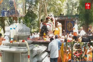 தேனி: அல்லிநகரம் பகுதியில் வீதி உலா வந்த 6 அடி உயர நந்தி சிலை