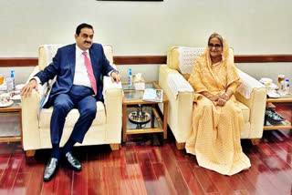 Chairman Adani Group Gautam Adani Saturday met Bangladesh Prime Minister Sheikh Hasina to hand over to the country the 1600 MW Godda Power Plant.
