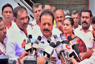 Minister Cheluvaraya swamy spoke to the reporters.