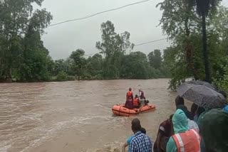 Youth drowned in flood in river in Sagar