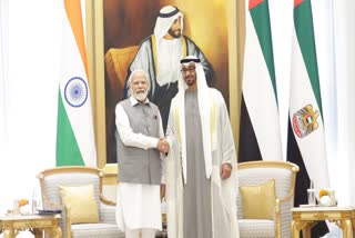 PRIME MINISTER NARENDRA MODI IN UAE  മോദി  നരേന്ദ്ര മോദി  മോദി യുഎഇയിൽ  ഷെയ്ഖ് മുഹമ്മദ് ബിൻ സായിദ് അൽ നഹ്യാൻ  യുഎഇ  ഇന്ത്യ യുഎഇ ഉഭയകക്ഷി വ്യാപാരം  NARENDRA MODI  ശക്തികാന്ത ദാസ്