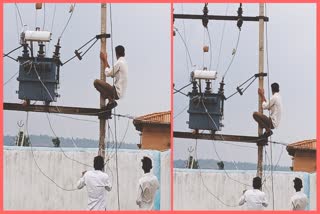 Students Cutting Illegal Connection