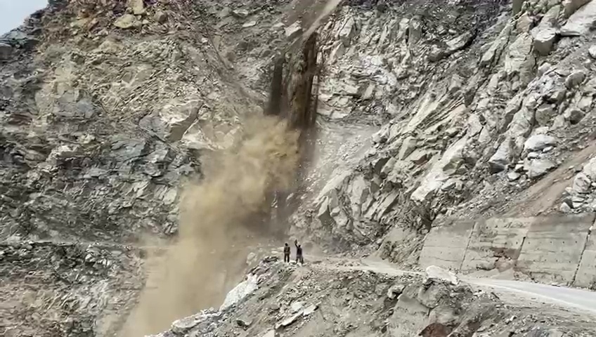 Landslide in Maling Nala of Kinnaur