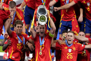 Spain clinched the European Championship crown for the record fourth time while England faltered in the finals for the second time in a row as the wait for the coveted trophy continued for the Three Lions.