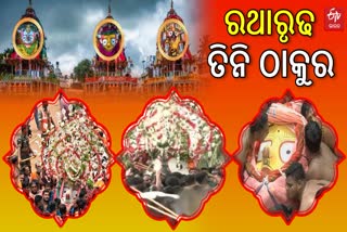 ସରିଲା ପହଣ୍ଡି, ୩ ରଥରେ ବିଜେ ହେଲେ ଚତୁର୍ଦ୍ଧାମୂର୍ତ୍ତି