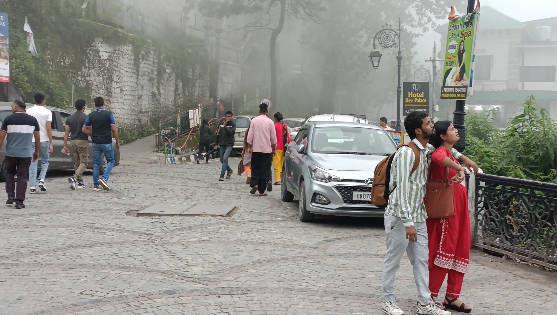 Mall Road in Mussoorie